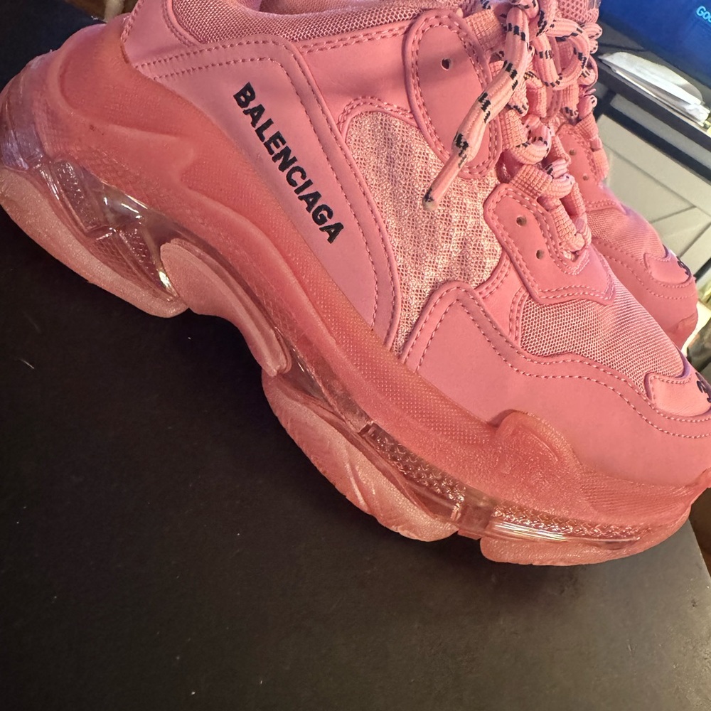 Balenciaga Pink Chunky Sneakers - Picture 3 of 7